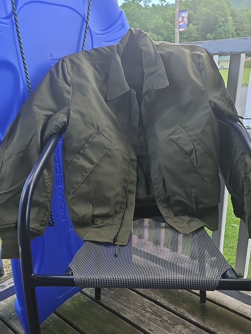 Alpha Industries Olive Green Bomber Jacket